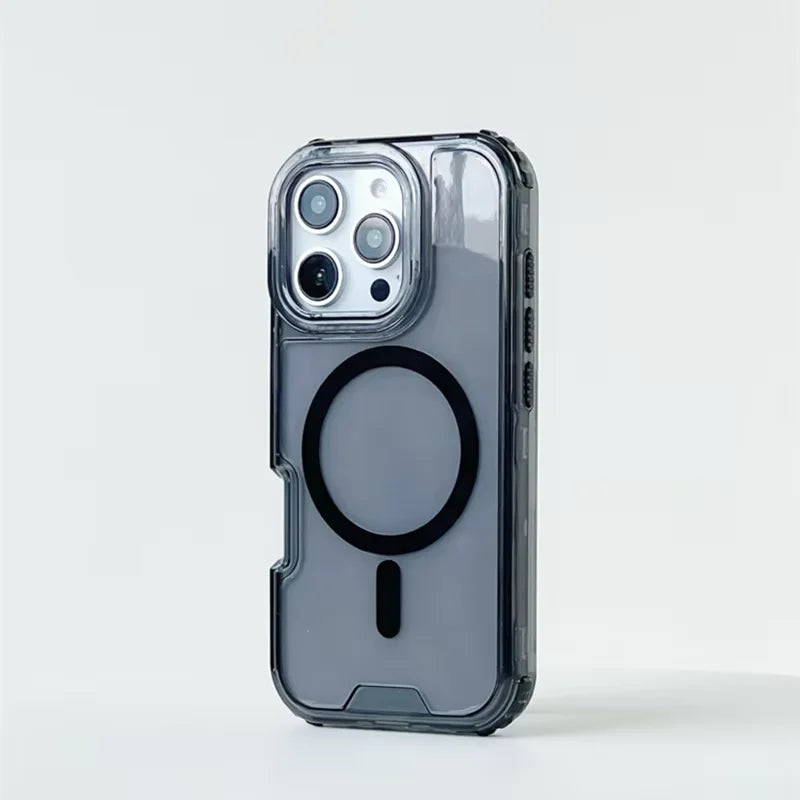 Coque MagSafe Transparente - Contour Néon Antichoc