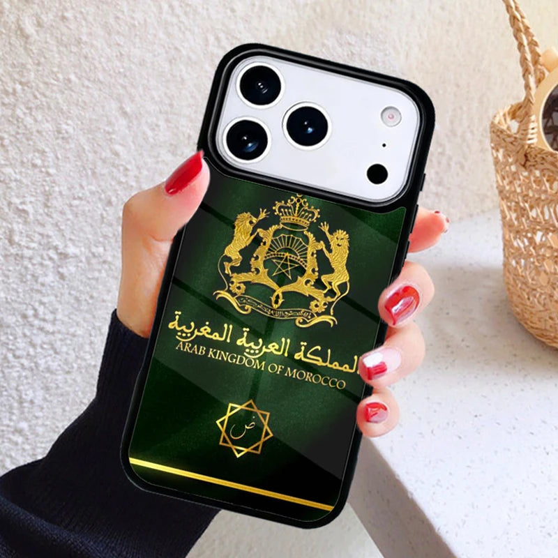 Coque iPhone Carte & Drapeau du Maroc — Antichoc