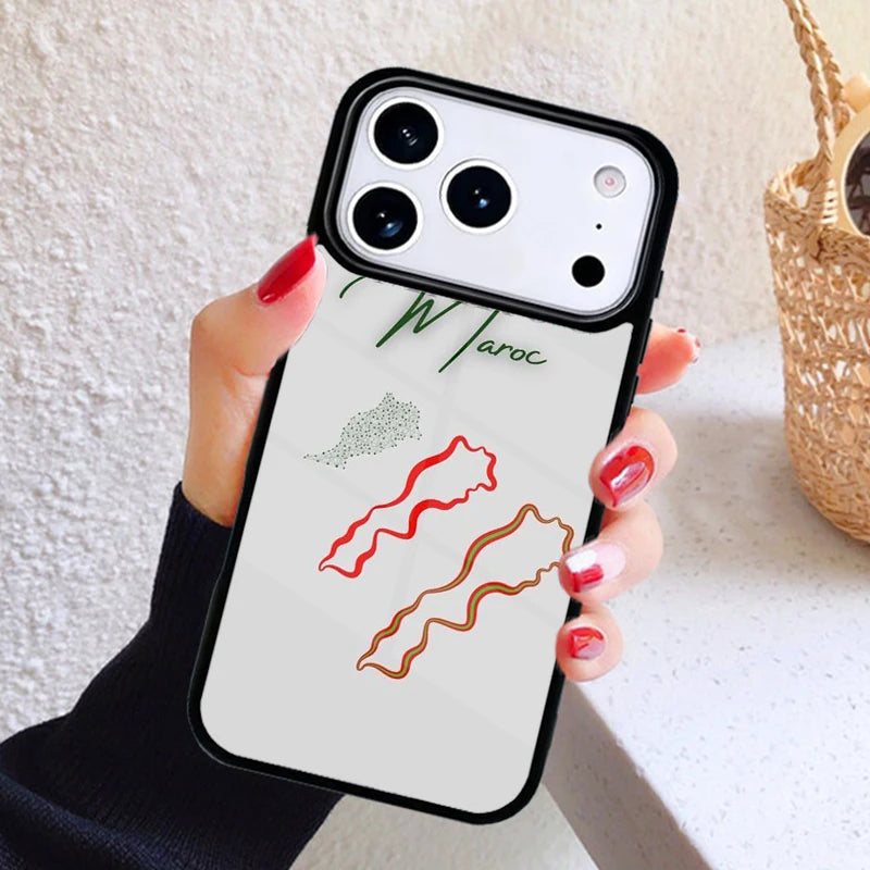 Coque iPhone Carte & Drapeau du Maroc — Antichoc
