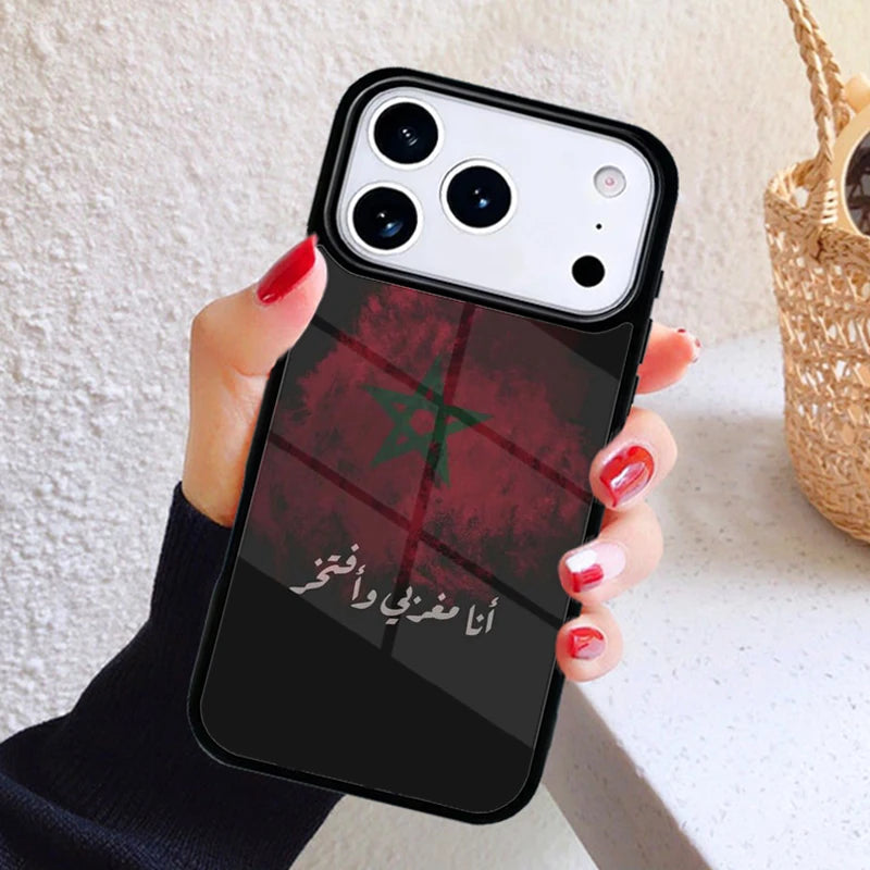 Coque iPhone Carte & Drapeau du Maroc — Antichoc