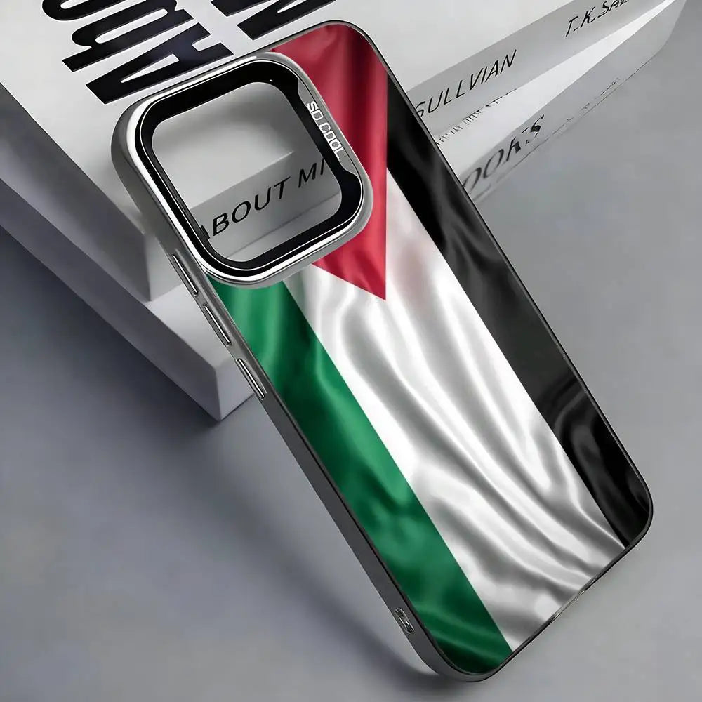 Coque carte de Palestine - Édition Argentée