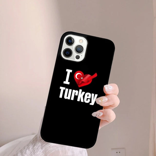 Coque iPhone Drapeau Turquie — Souple et Antichoc