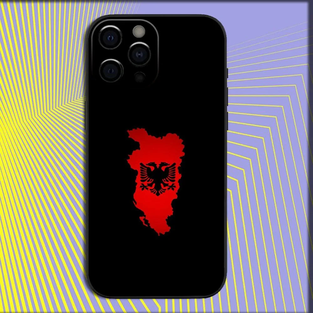 Coque iPhone Drapeau Albanie — Antichoc