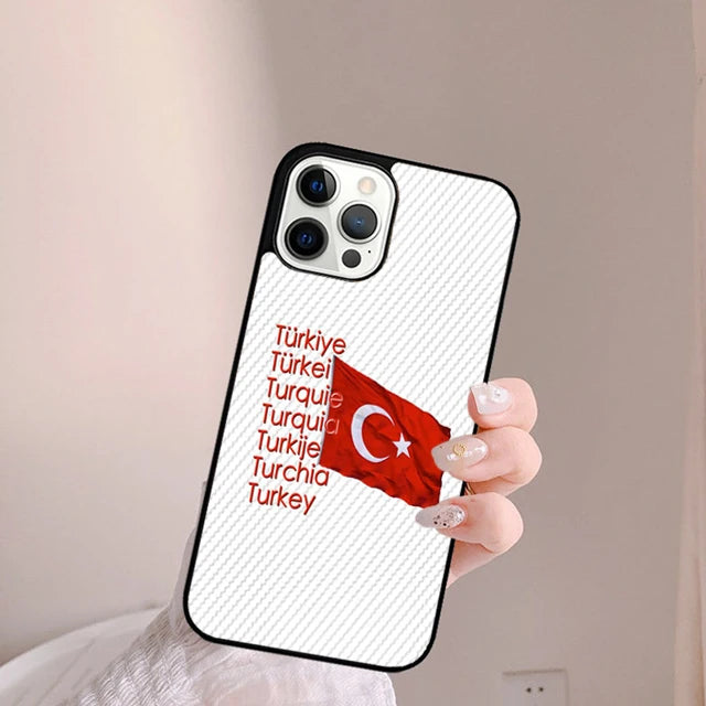 Coque iPhone Drapeau Turquie — Souple et Antichoc