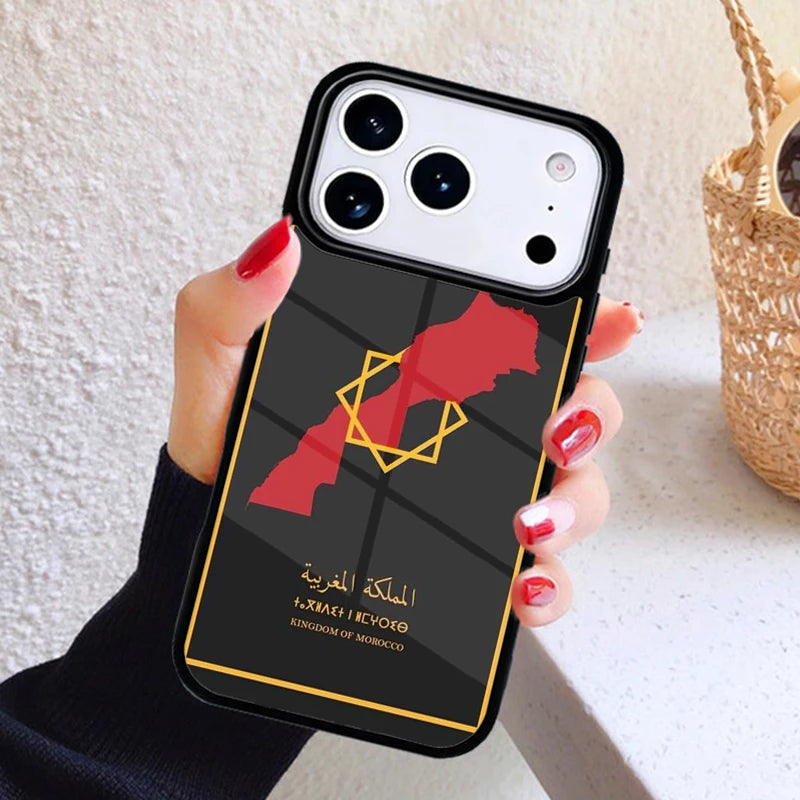 Coque iPhone Carte & Drapeau du Maroc — Antichoc