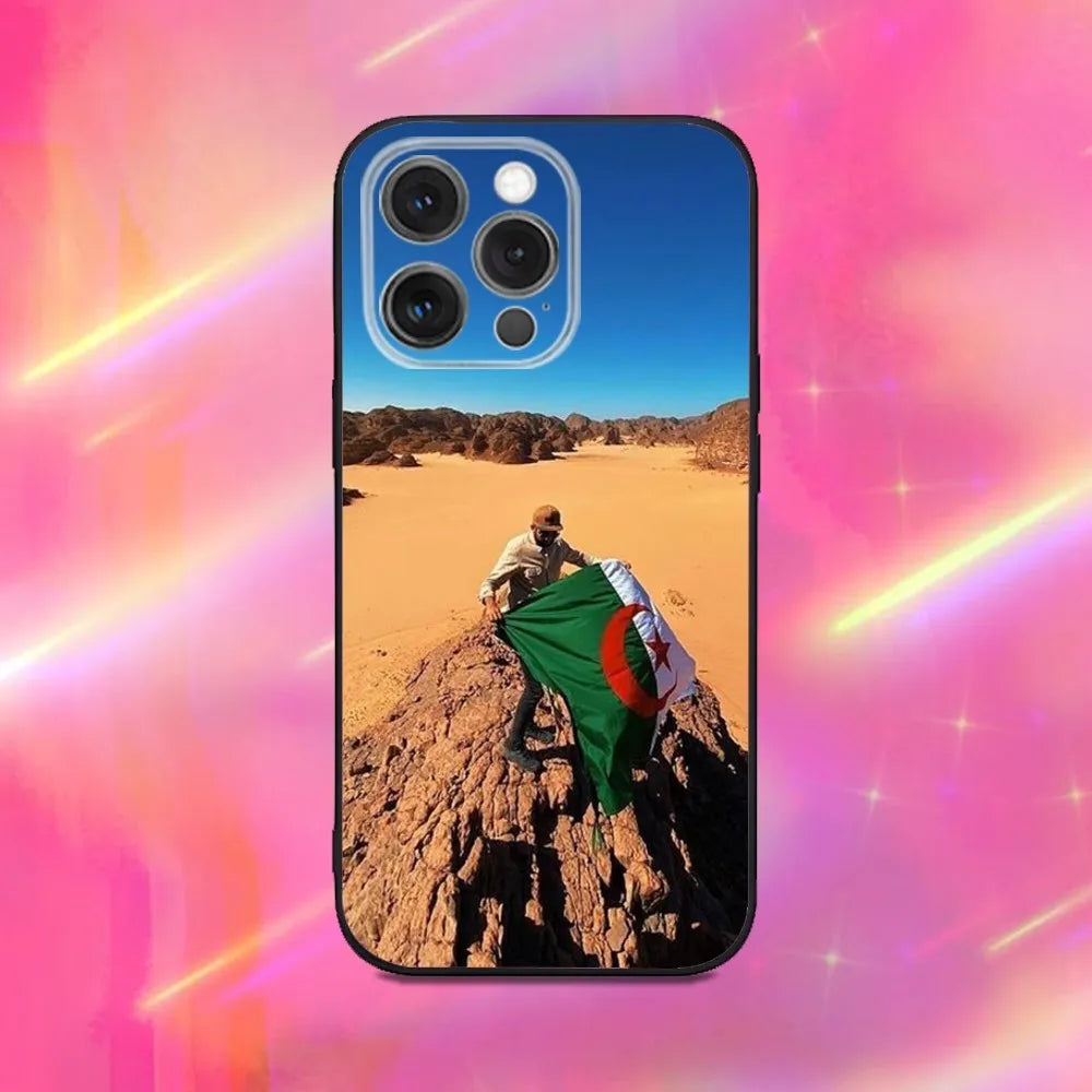 Coque iPhone Drapeau Algérie — Antichoc