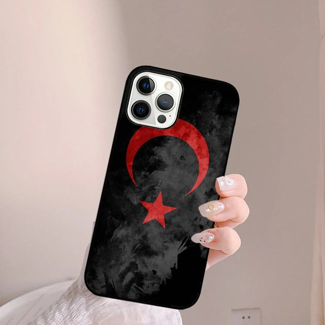 Coque iPhone Drapeau Turquie — Souple et Antichoc