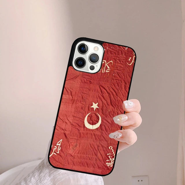 Coque iPhone Drapeau Turquie — Souple et Antichoc