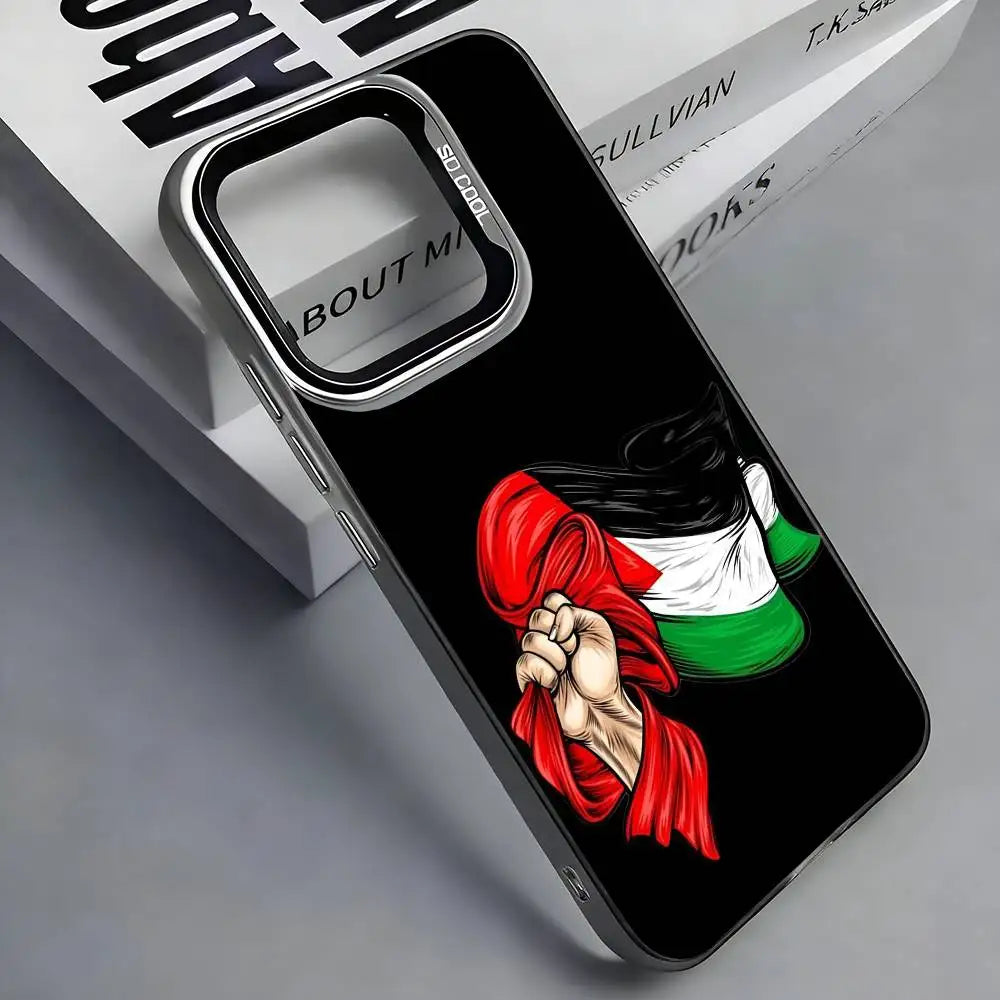 Coque carte de Palestine - Édition Argentée