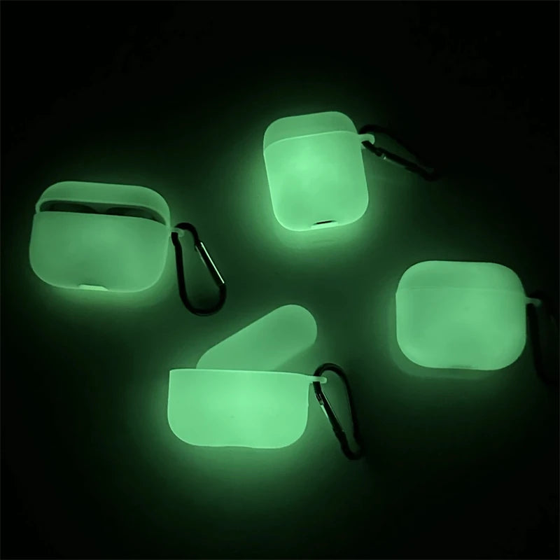 Étui de protection lumineux en silicone pour AirPods
