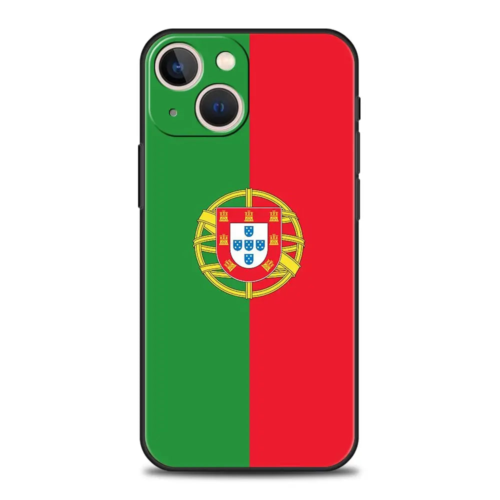Coque iPhone Drapeau Portugal — Souple et Antichoc