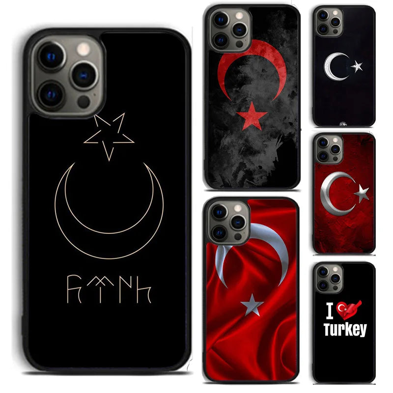 Coque iPhone Drapeau Turquie — Souple et Antichoc