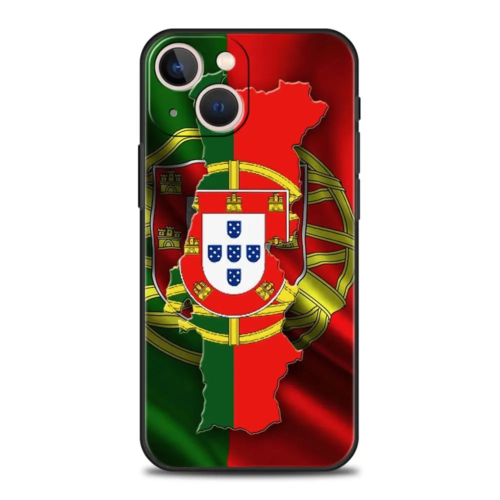 Coque iPhone Drapeau Portugal — Souple et Antichoc