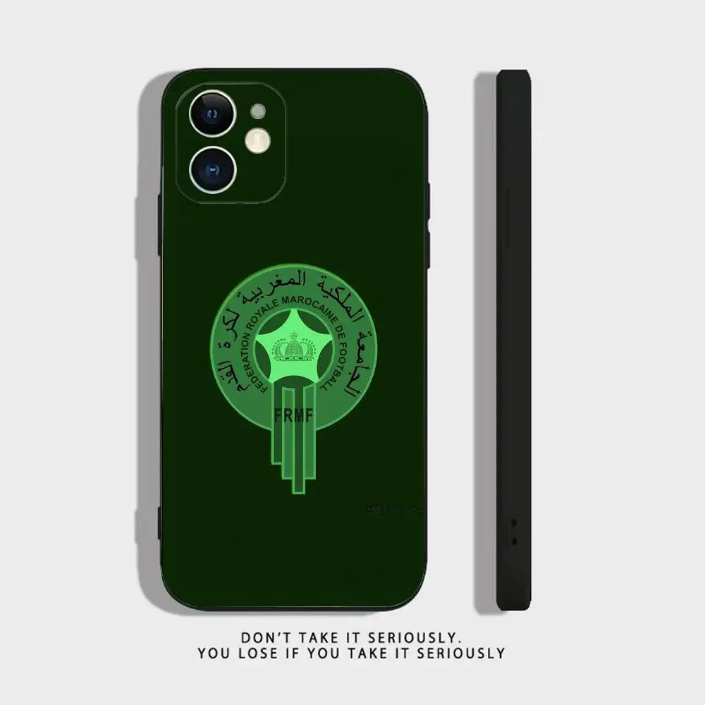 Coque iPhone Drapeau Maroc — Silicone Antichoc
