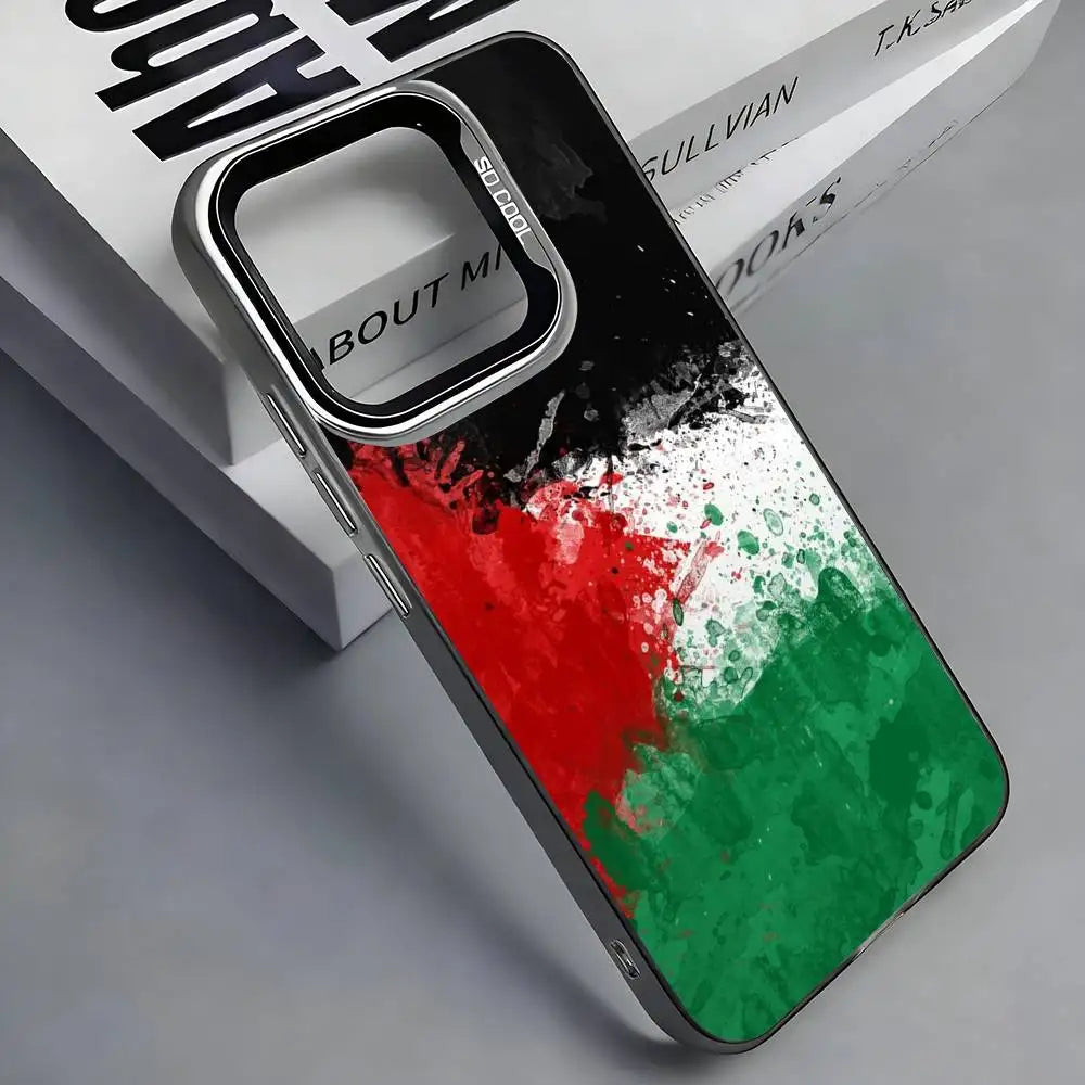 Coque carte de Palestine - Édition Argentée