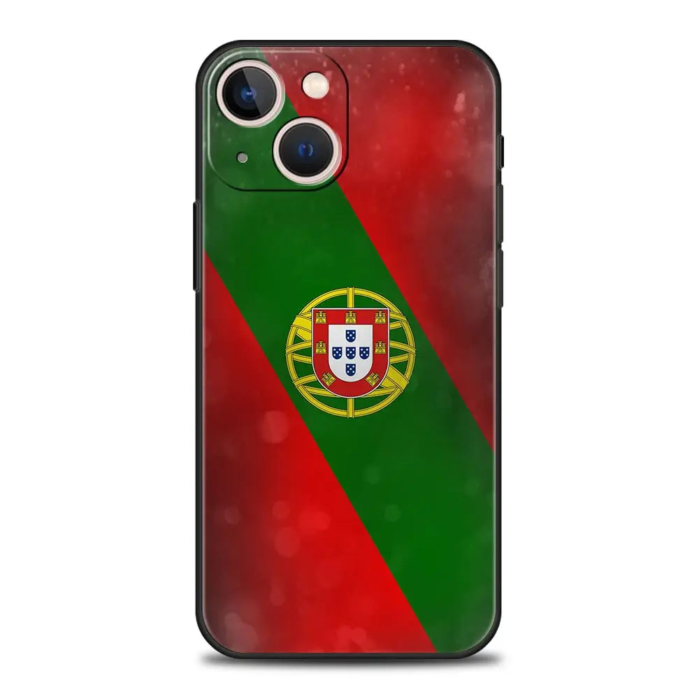 Coque iPhone Drapeau Portugal — Souple et Antichoc