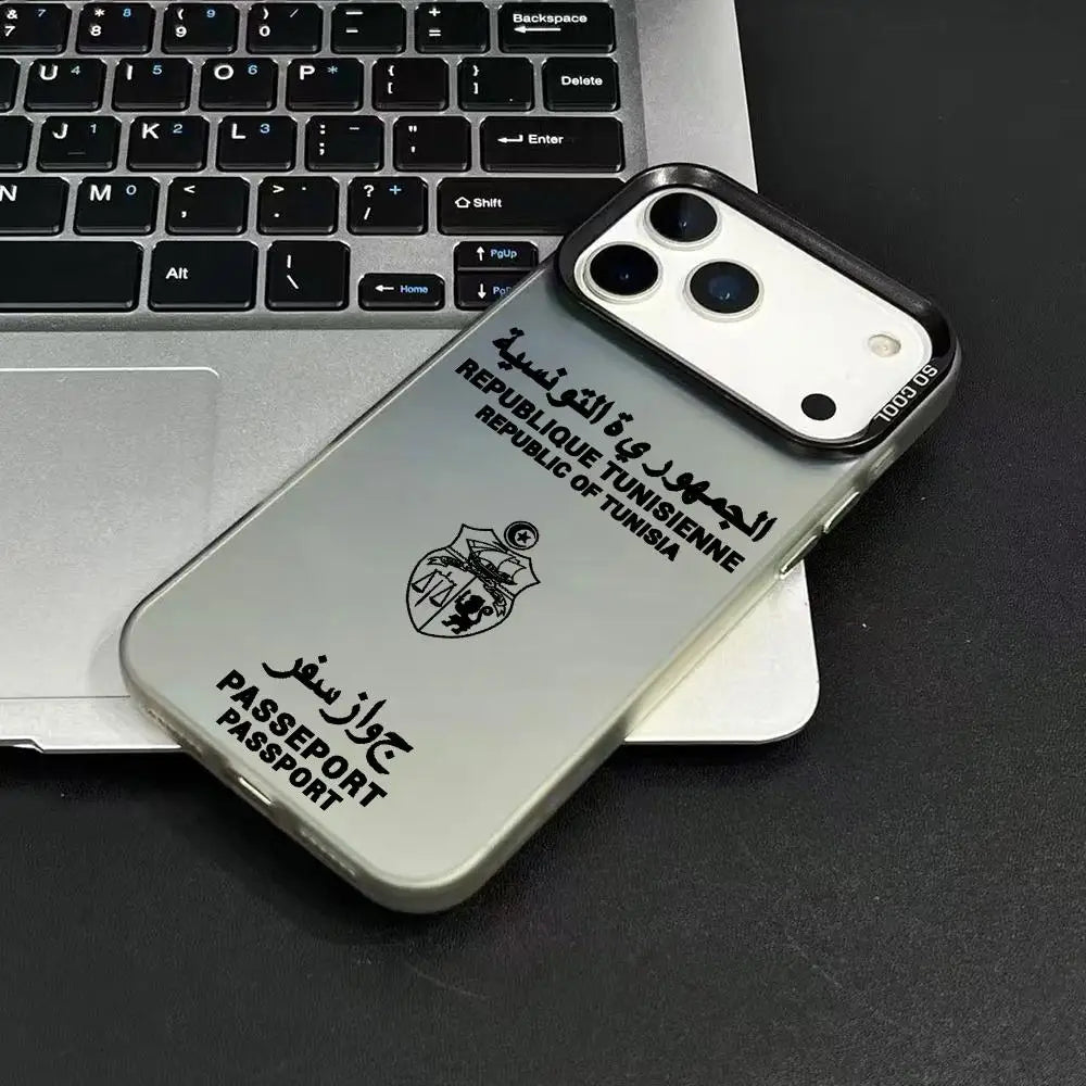 Coque de protection - Motif Passeport Tunisie