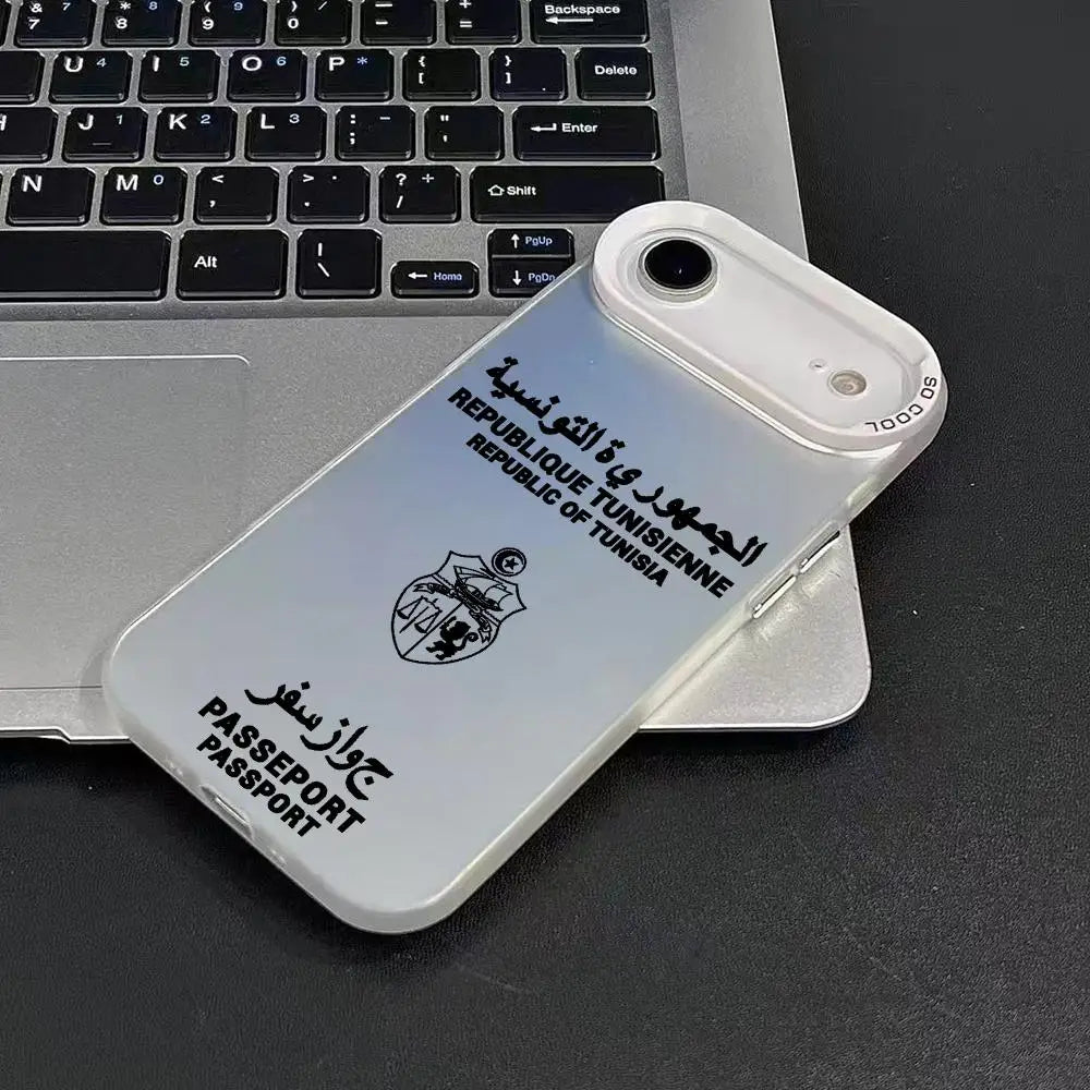 Coque de protection - Motif Passeport Tunisie