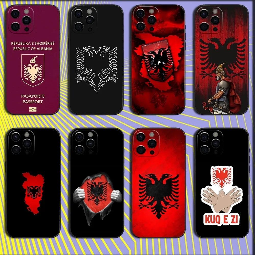 Coque Drapeau Albanie - Résistante et Protectrice