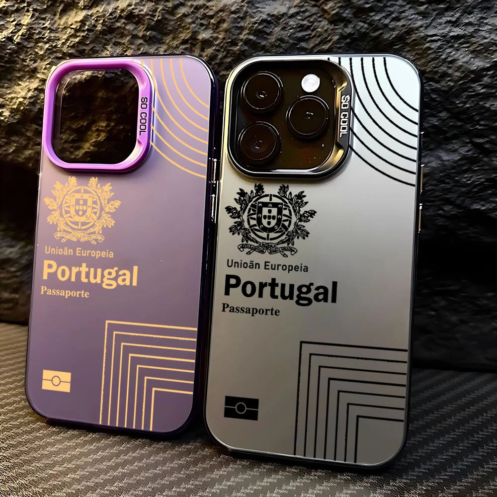 Coque de protection - Motif Passeport Portugal