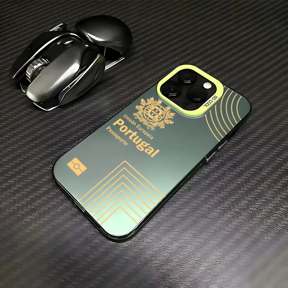 Coque iPhone Passeport Portugal — Mate et Antichoc