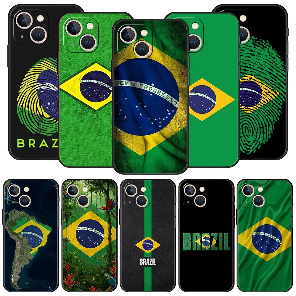 Coque Drapeau Brésil - Souple et Résistante
