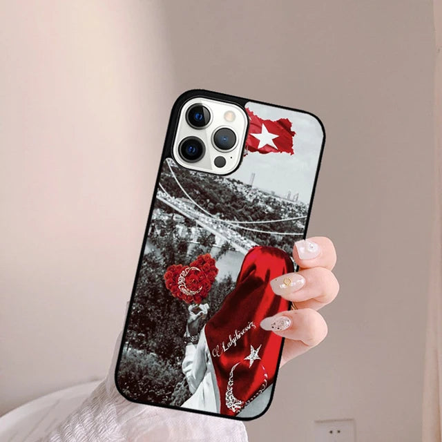 Coque iPhone Drapeau Turquie — Souple et Antichoc