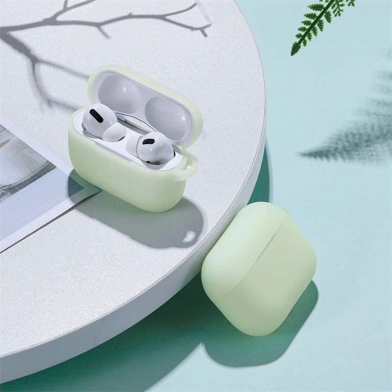 Étui de protection lumineux en silicone pour AirPods
