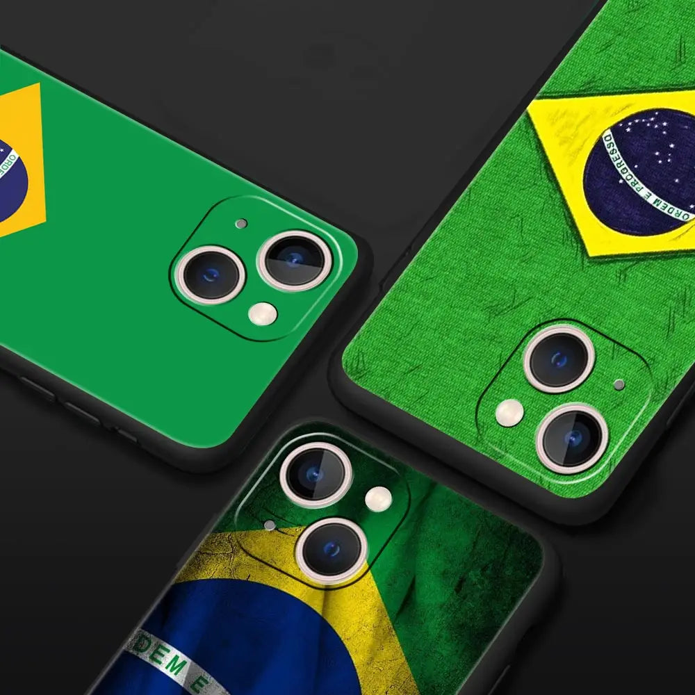 Coque Drapeau Brésil - Souple et Résistante