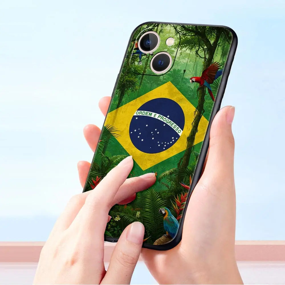 Coque Drapeau Brésil - Souple et Résistante