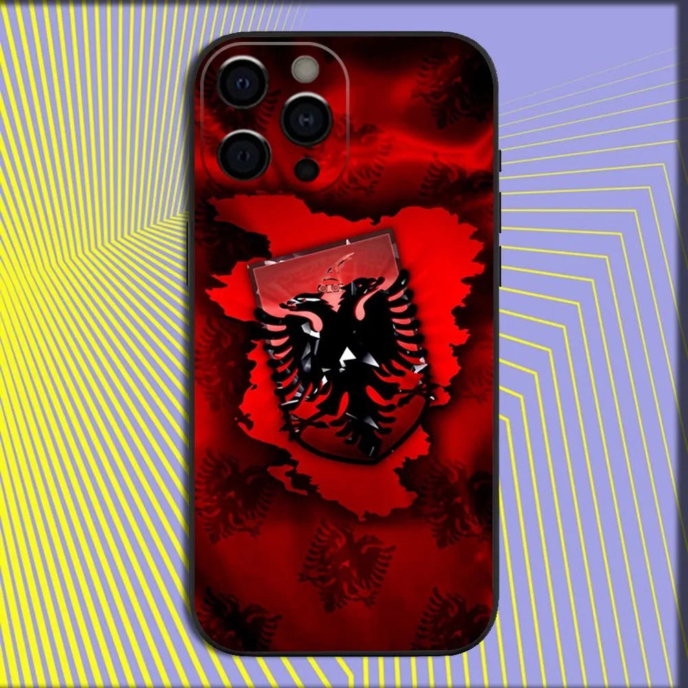 Coque iPhone Drapeau Albanie — Antichoc