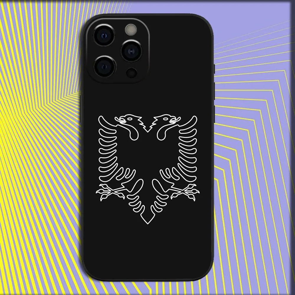 Coque iPhone Drapeau Albanie — Antichoc