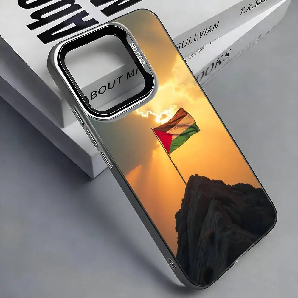 Coque carte de Palestine - Édition Argentée