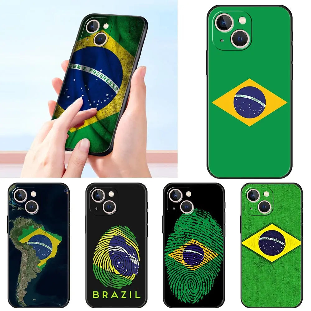 Coque Drapeau Brésil - Souple et Résistante