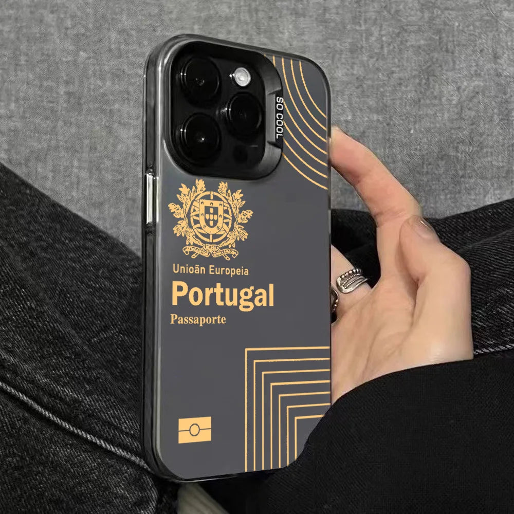 Coque de protection - Motif Passeport Portugal