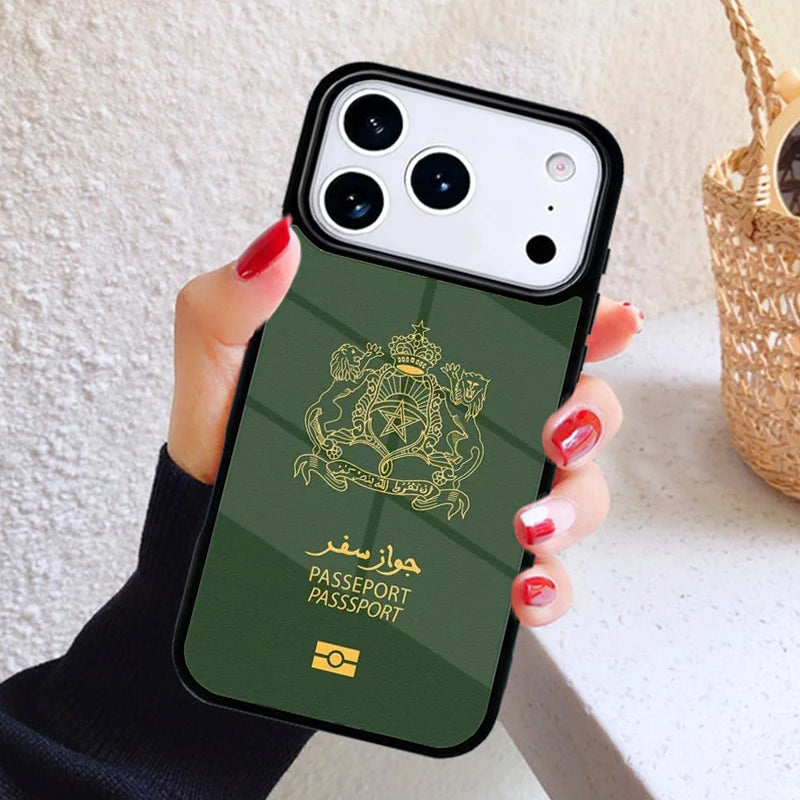 Coque iPhone Carte & Drapeau du Maroc — Antichoc