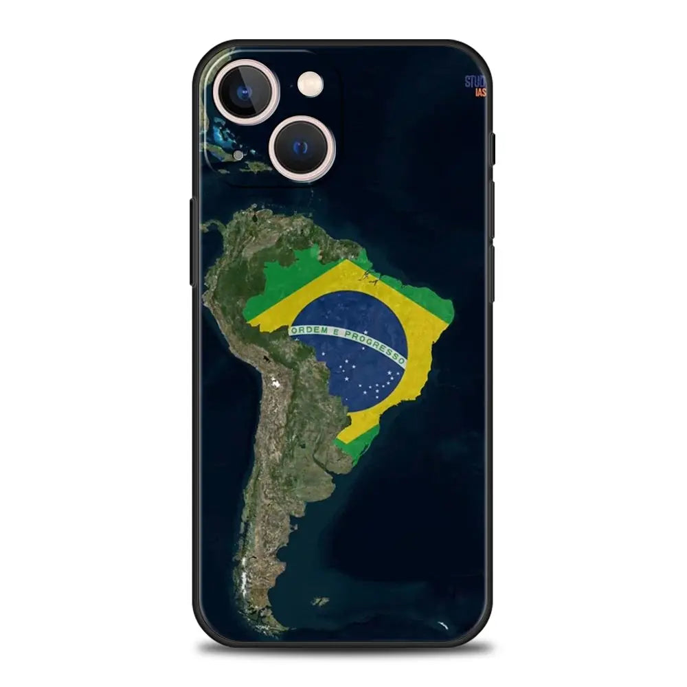 Coque iPhone Drapeau Brésil — Souple et Antichoc