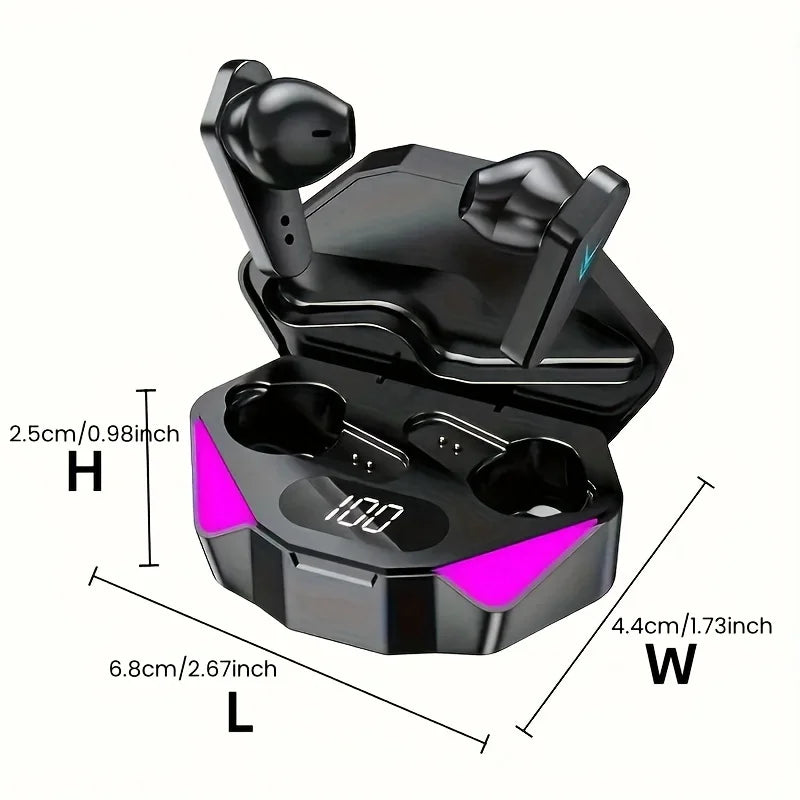 Écouteurs sans fil Gamer X15 TWS - LED et Tactile