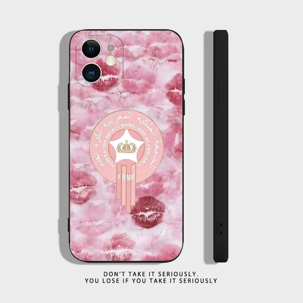 Coque iPhone Drapeau Maroc — Silicone Antichoc