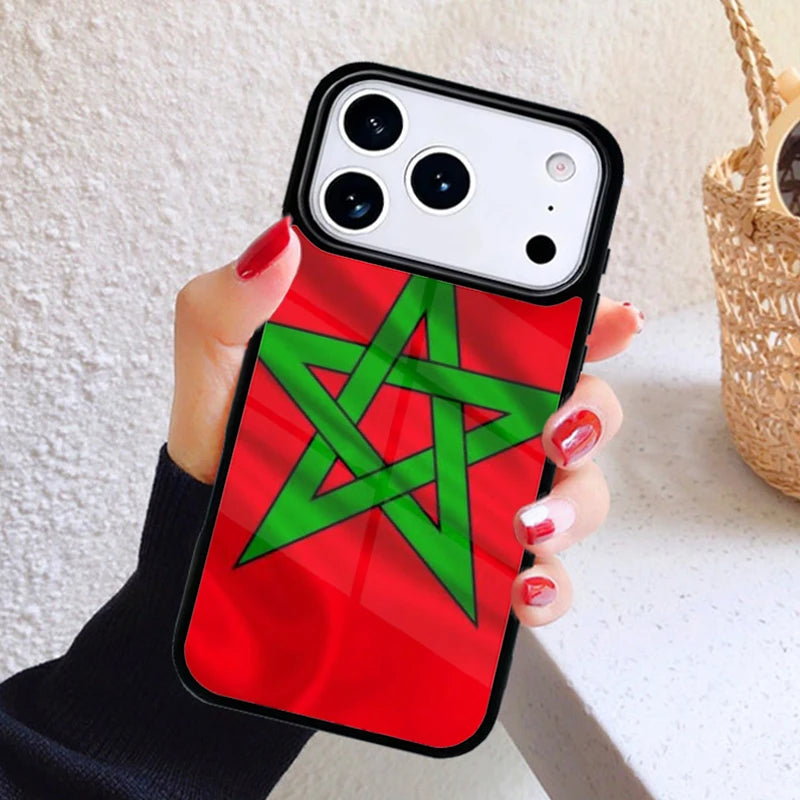 Coque iPhone Carte & Drapeau du Maroc — Antichoc