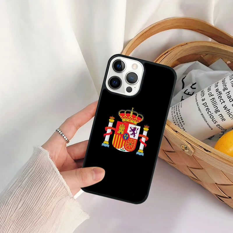 Coque iPhone Drapeau Espagne — Souple et Antichoc
