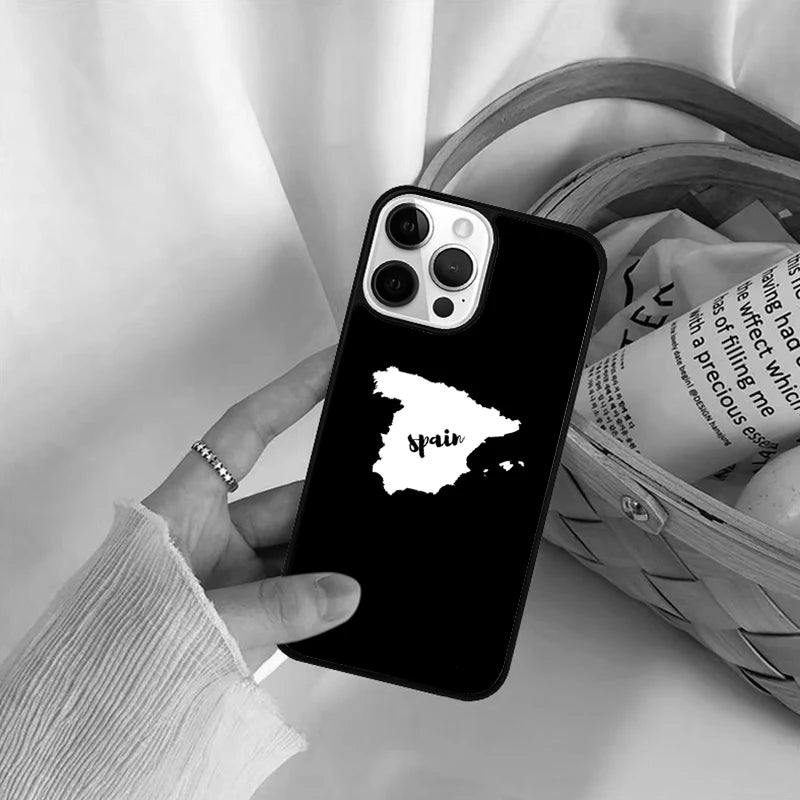 Coque iPhone Drapeau Espagne — Souple et Antichoc