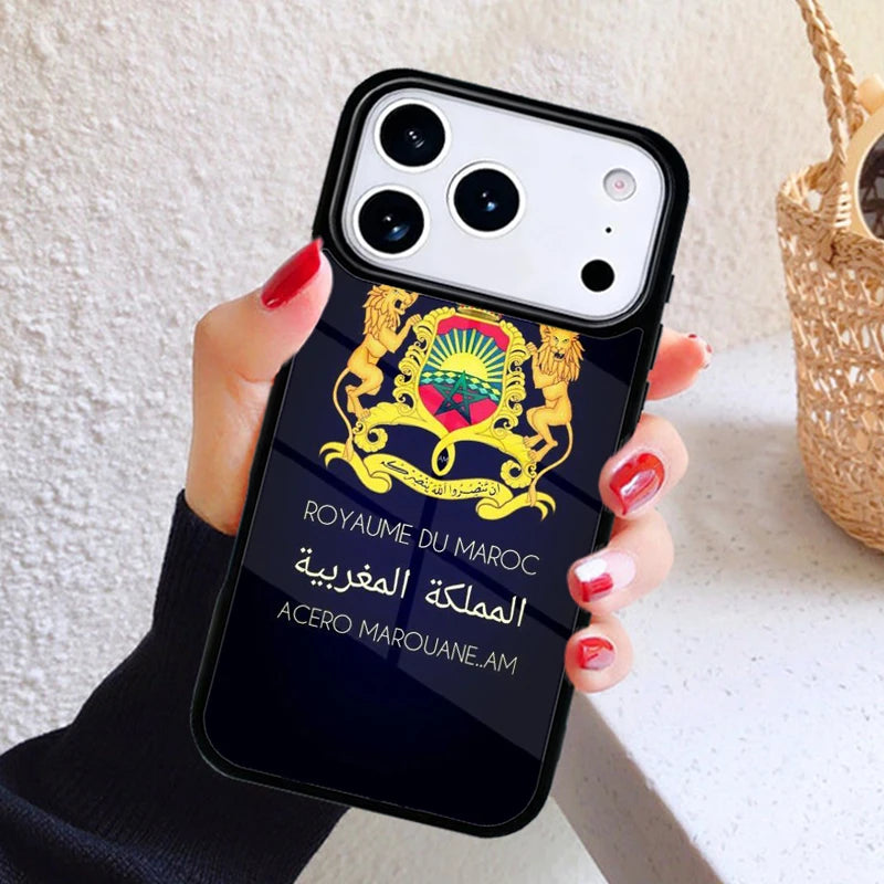 Coque iPhone Carte & Drapeau du Maroc — Antichoc