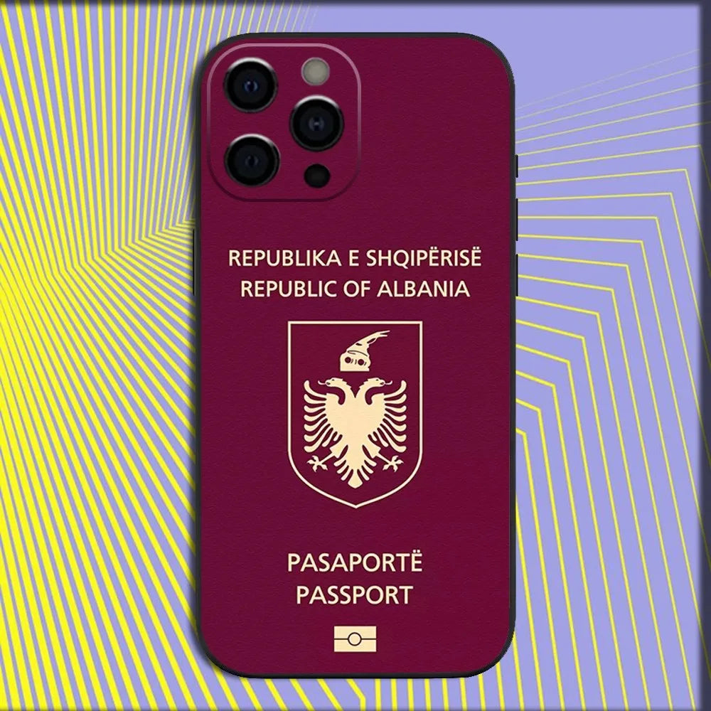 Coque iPhone Drapeau Albanie — Antichoc