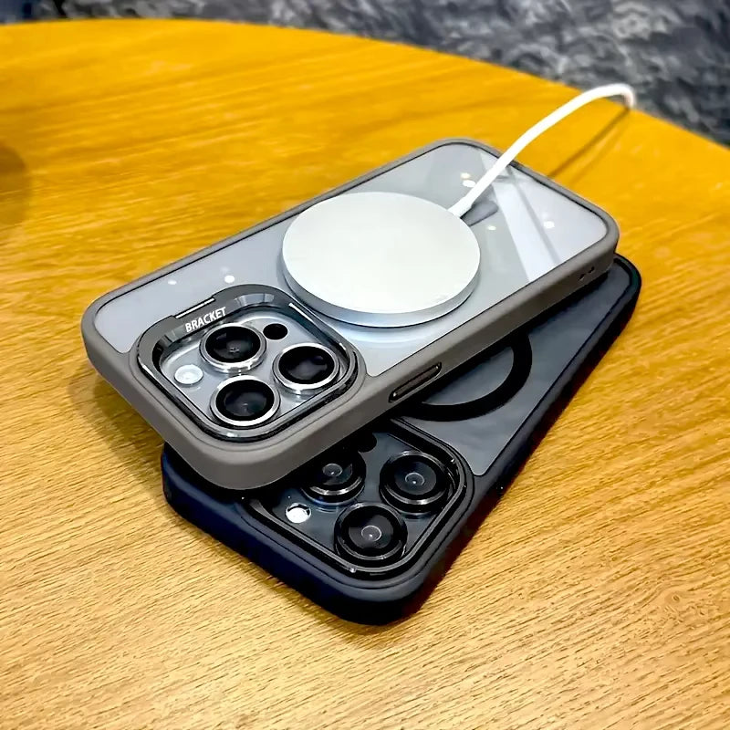 Coque magnétique antichoc - Compatible MagSafe et Support