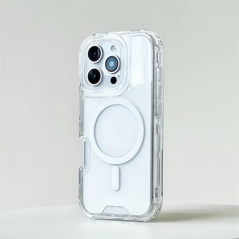 Coque MagSafe Transparente - Contour Néon Antichoc