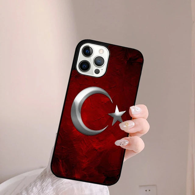 Coque iPhone Drapeau Turquie — Souple et Antichoc