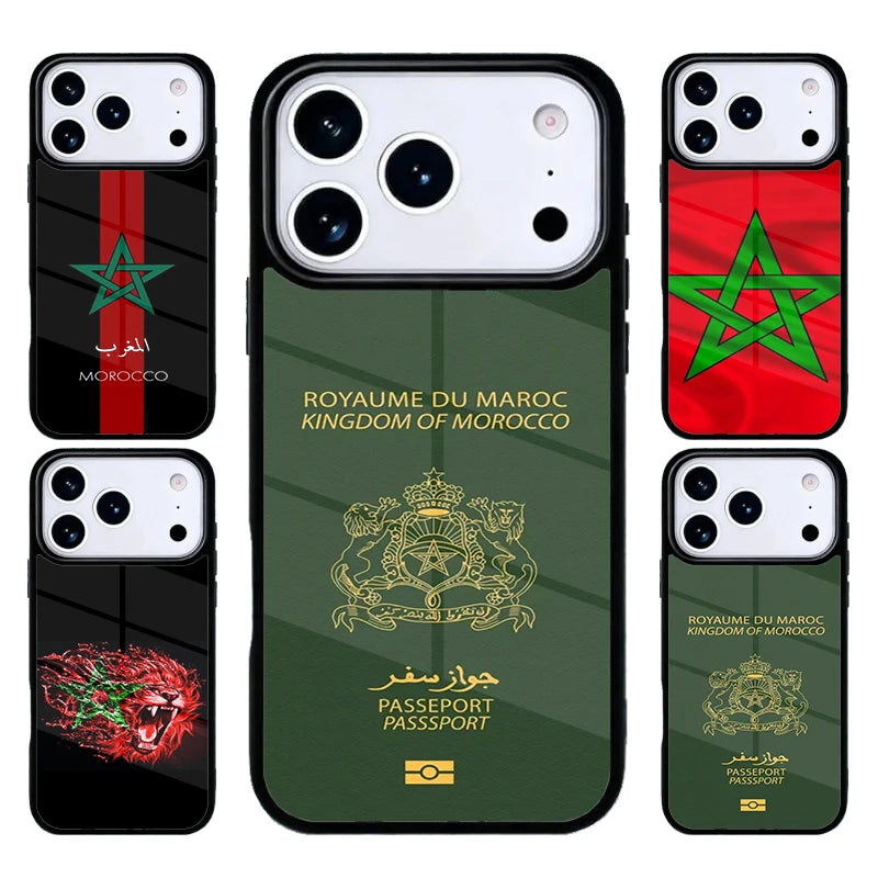 Coque Carte & Drapeau du Maroc - Résistante