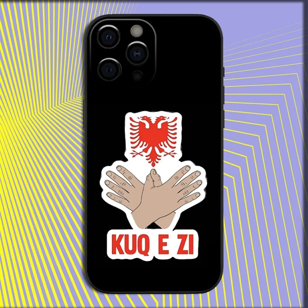 Coque iPhone Drapeau Albanie — Antichoc