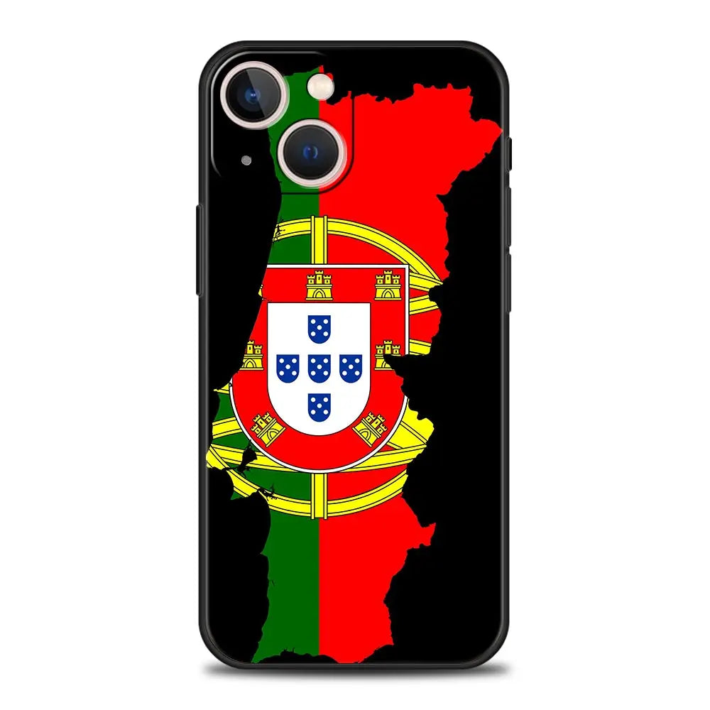 Coque iPhone Drapeau Portugal — Souple et Antichoc